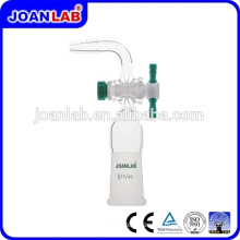 JOAN Lab 90 degree Glass Adapters With PTFE Stopcock Flow Control